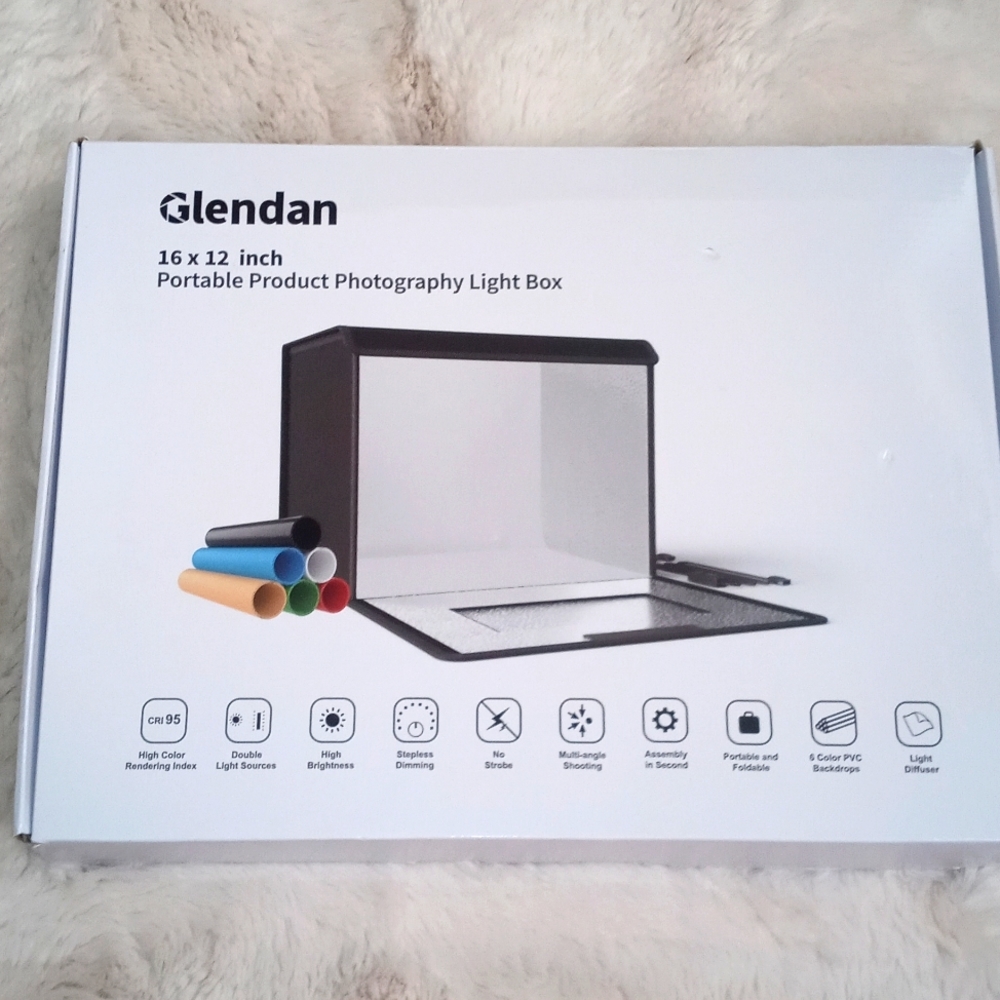 Portable LED photo box